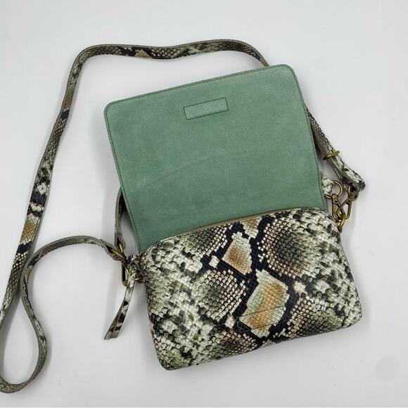 Madewell Flap Convertible Crossbody Snake Leather new with tags purse‎ - Picture 13 of 13
